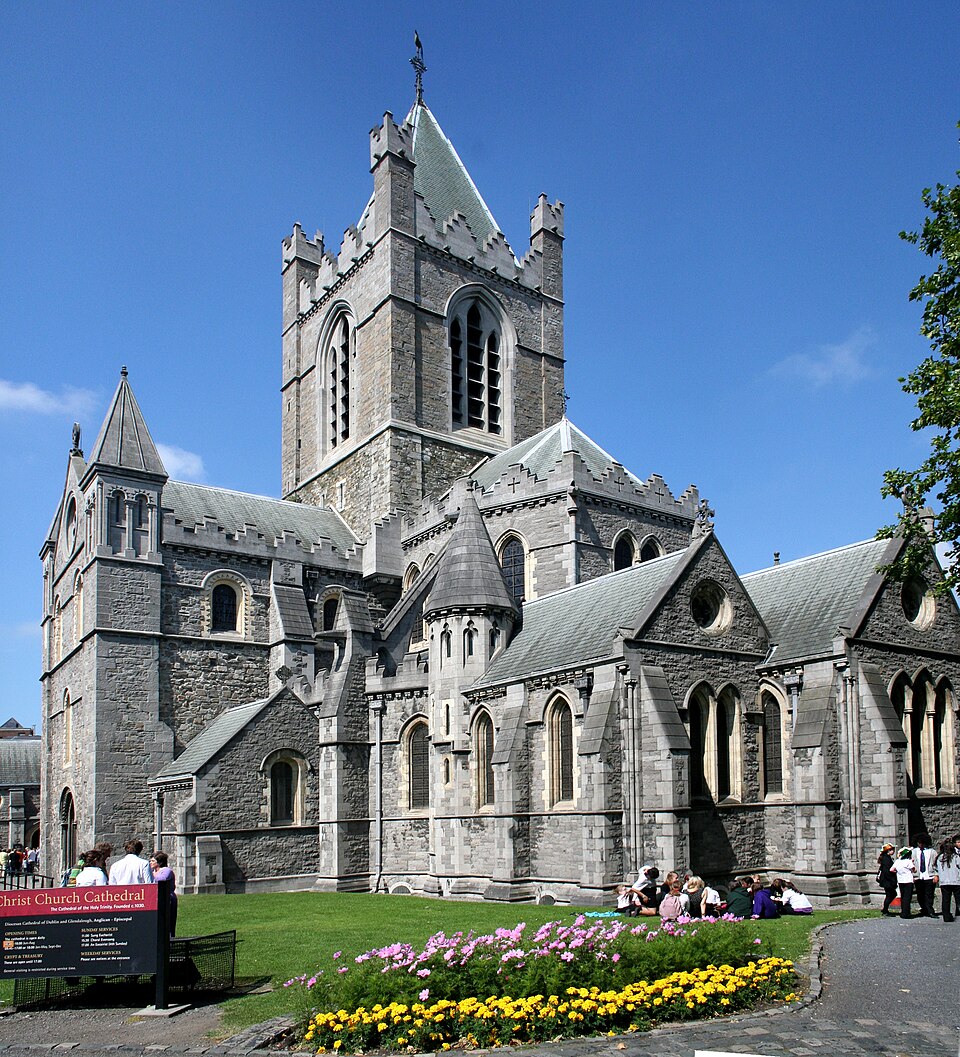 Exterior view of Christ Church Cathedral in Dublin