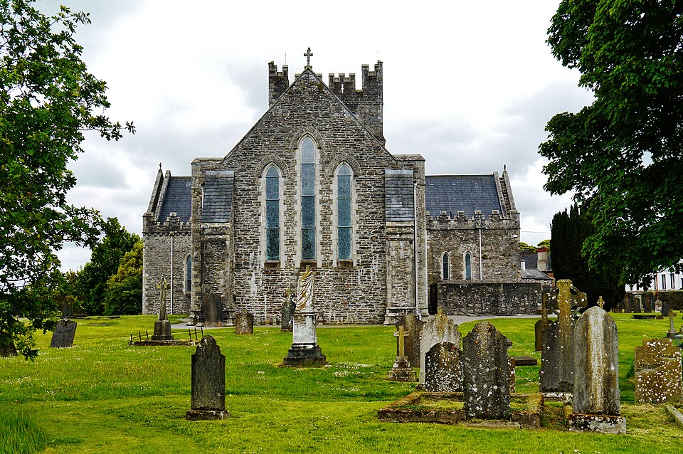 Exterior facade of St Brigid's Cathedral in Kildare