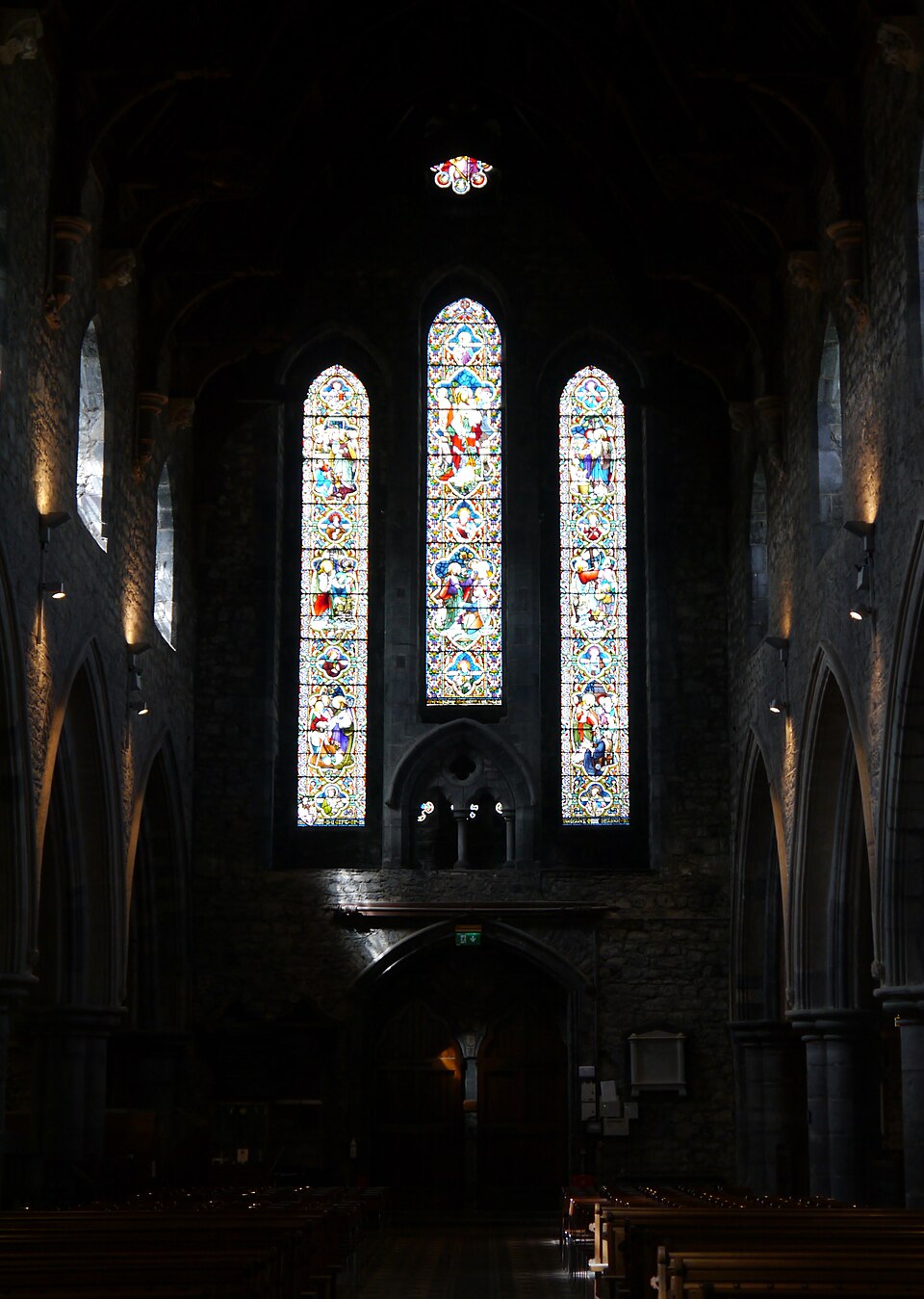 Interior nave of St Canice's Cathedral in Kilkenny